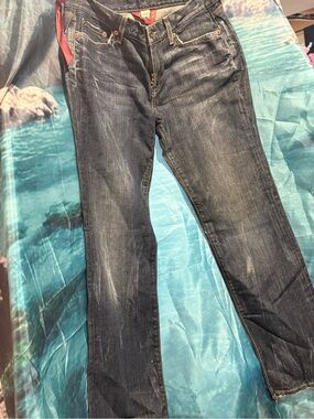 Lucky Brand Women's Dark Blue Straight-Leg Jeans
